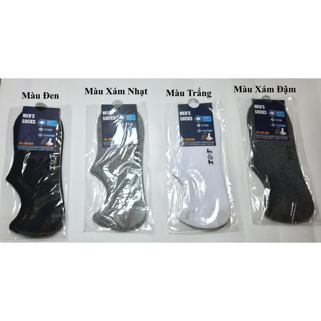 TẤT VỚ LƯỜI NAM In hình T&T Chất liệu thun cotton Thoáng mát Thấm hút ẩm MEN'S SOCKS