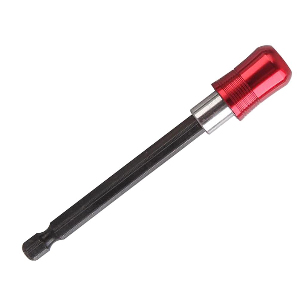 1/4" Hex Shank Quick Release Magnetic Holder Extension 3pcs Red