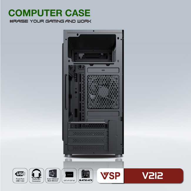 Vỏ Case VSP Home and Gaming V212 - Hàng chính hãng