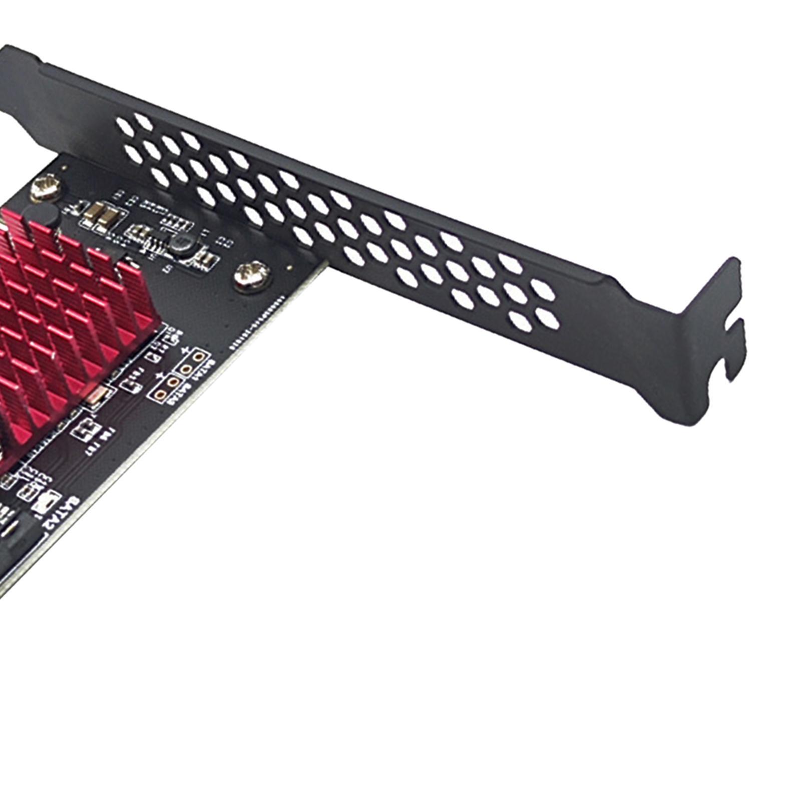 Pci-Express 2 Ports Card Jmb582 Chip Expansion Card Add On Cards for HDD SSD