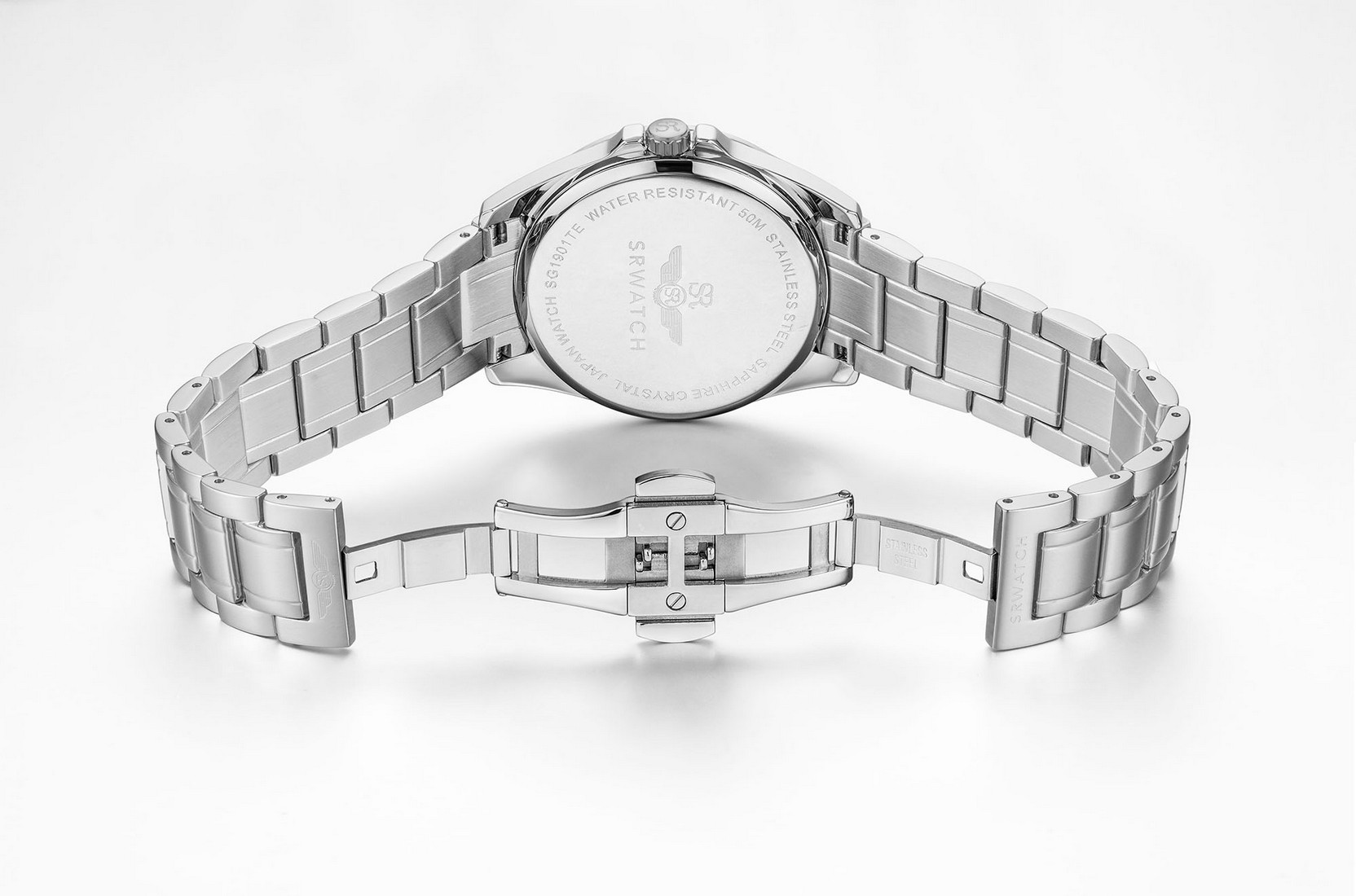 Đồng hồ Nam dây thép không gỉ  SRWATCH SG1901.1102TE Mặt kính Sapphire