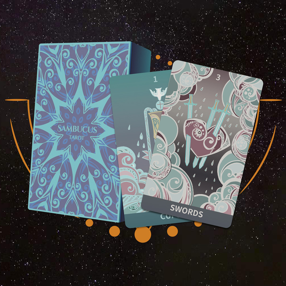 Bộ Bài Sambucus Tarot 78 Lá Bài Tặng Đá Thanh Tẩy