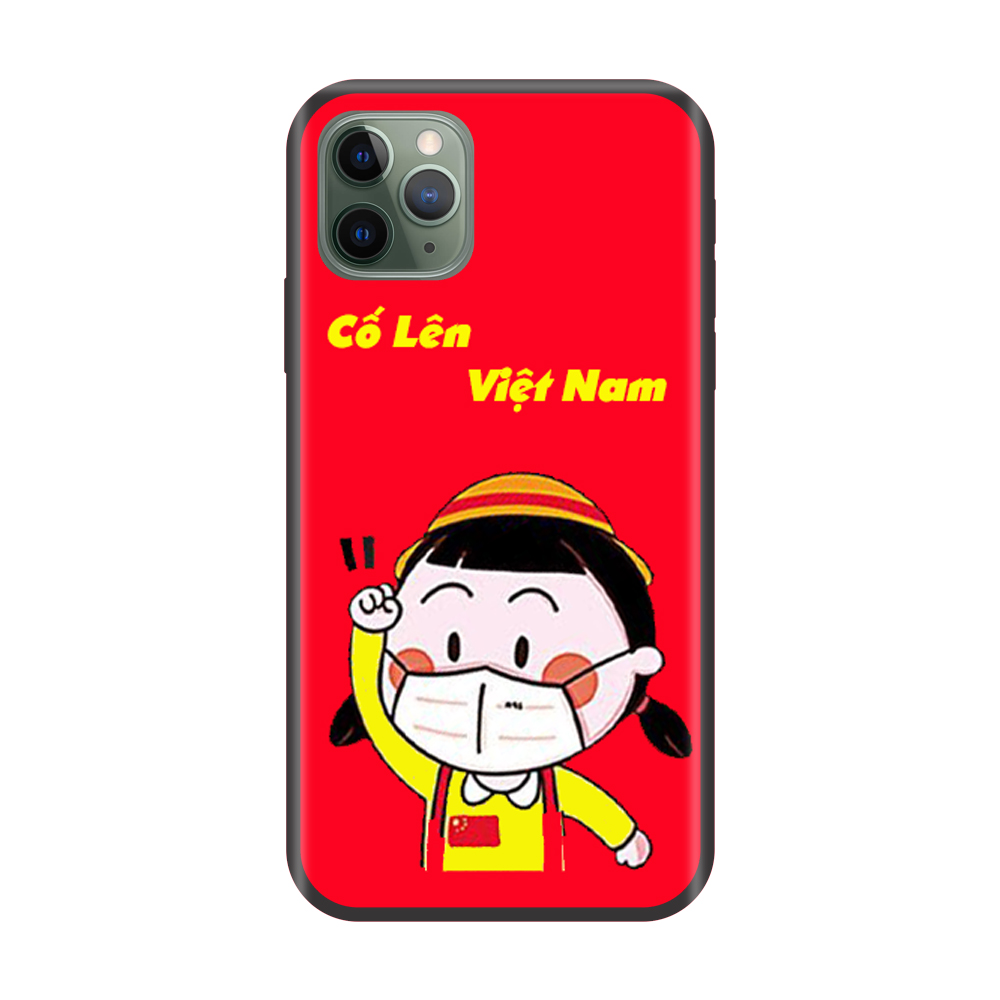 Ốp lưng Viền Dẻo TPU cho điện thoại IPHONE 11 PRO MAX Cổ Vũ Cố Lên Việt Nam