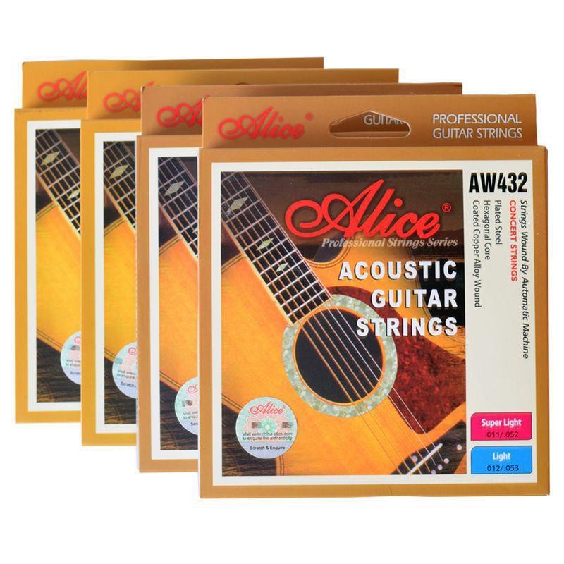 Bộ 6 dây đàn guitar acoustic Alice AW432 Bronze 85/15