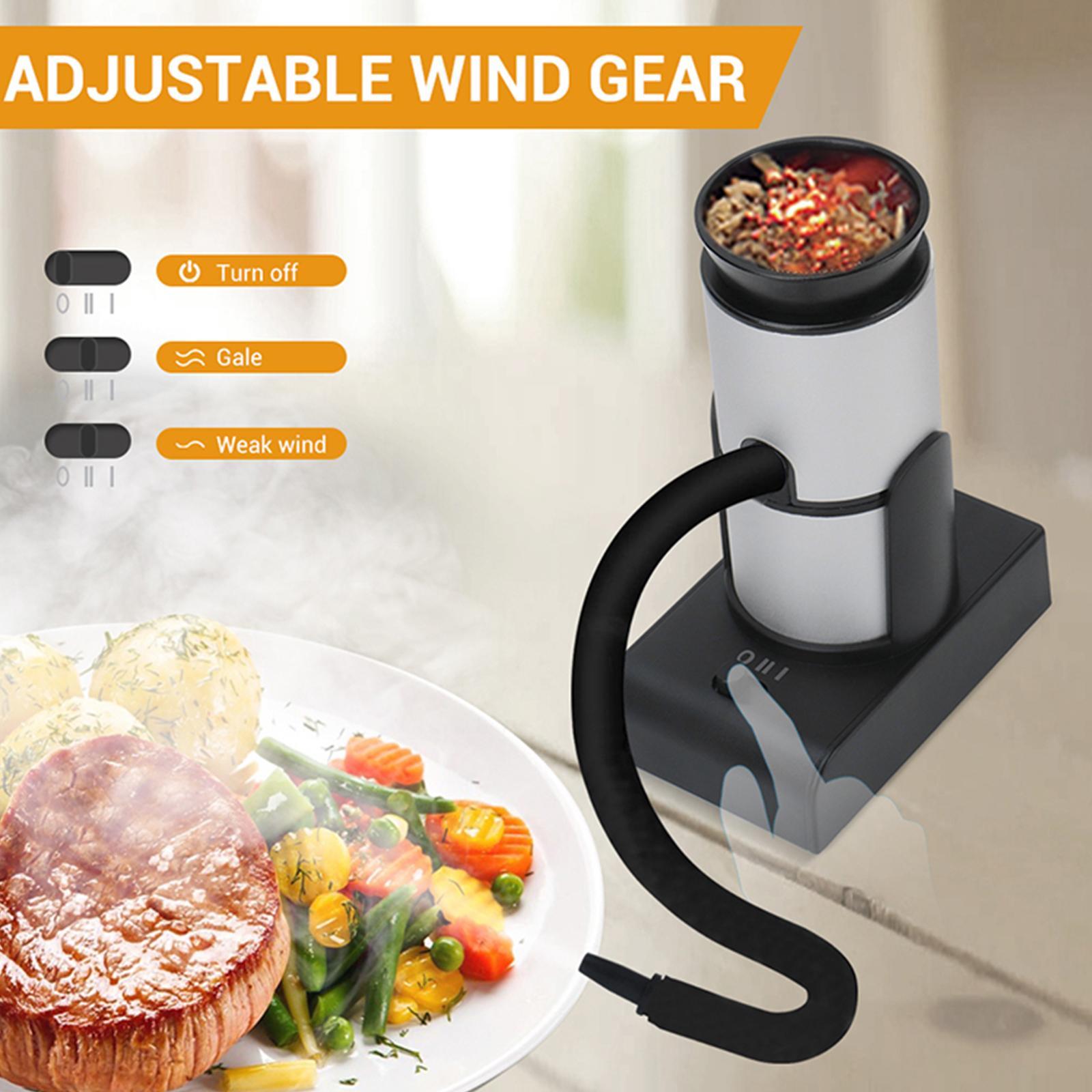 Cold Food Smoker Two Gears Adjustable for Outdoor Indoor Steak Meat Sausage