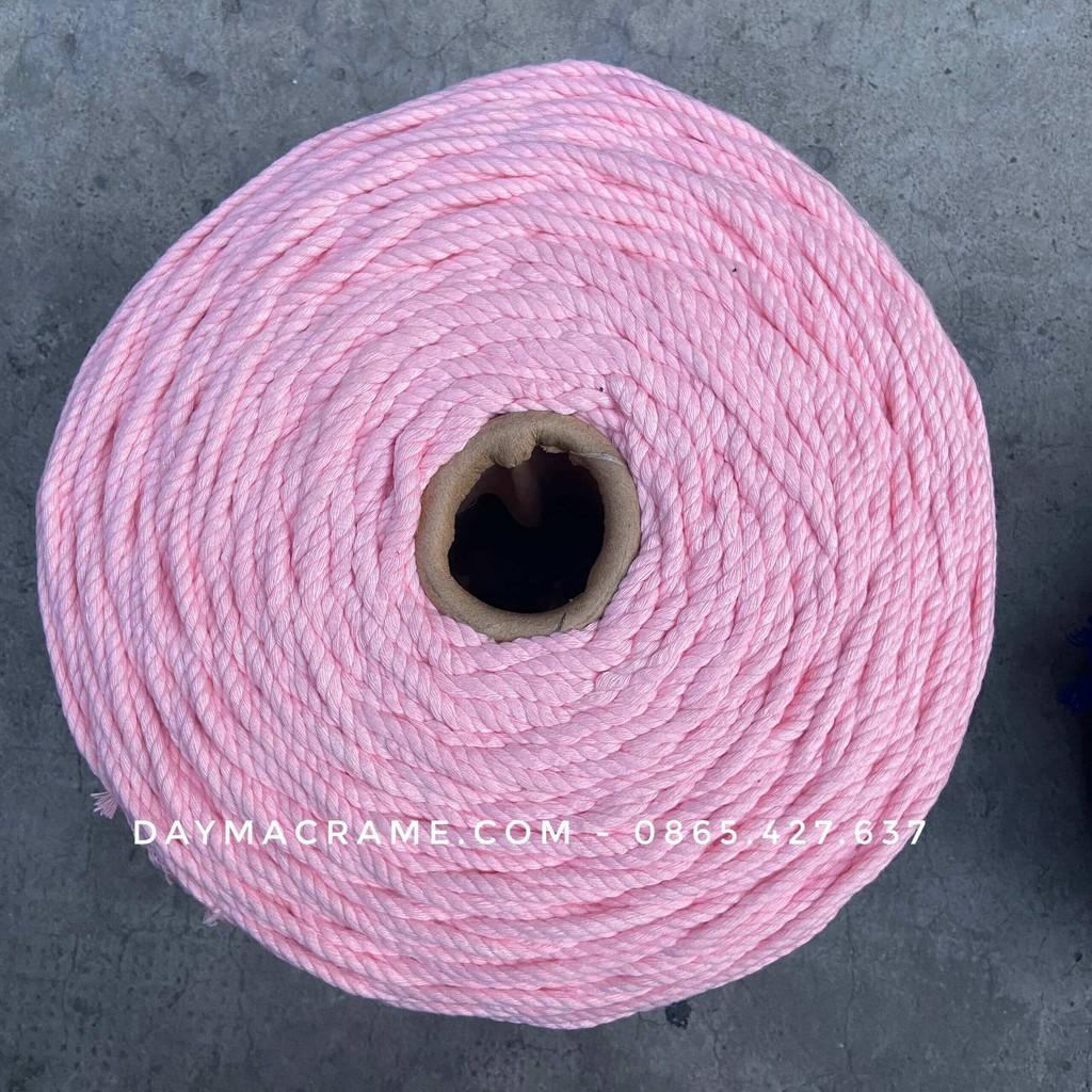 Dây thừng macrame màu 3mm, 5mm - Full Color, Đủ Size