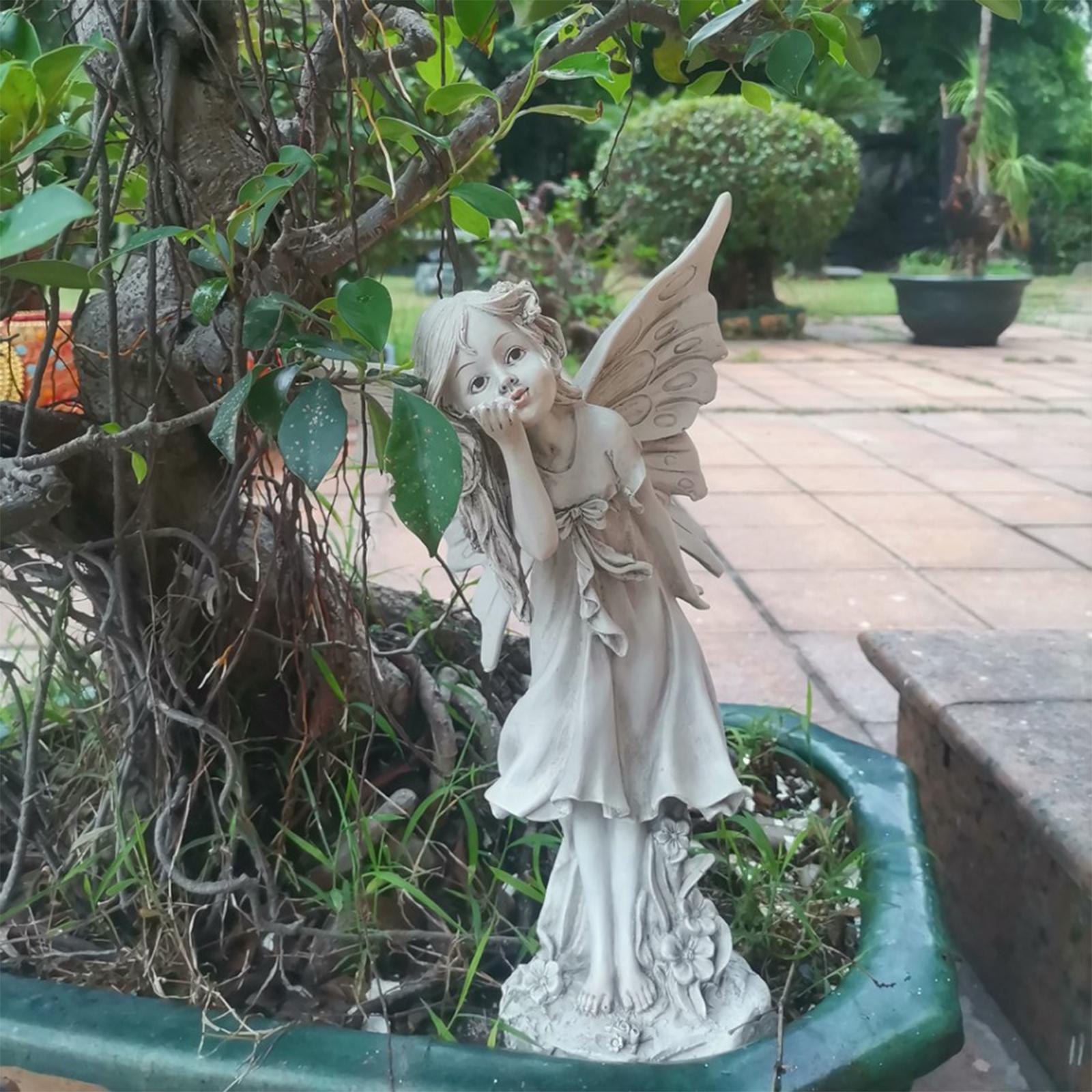 Garden Fairy Statue Figurine  Resin Ornament