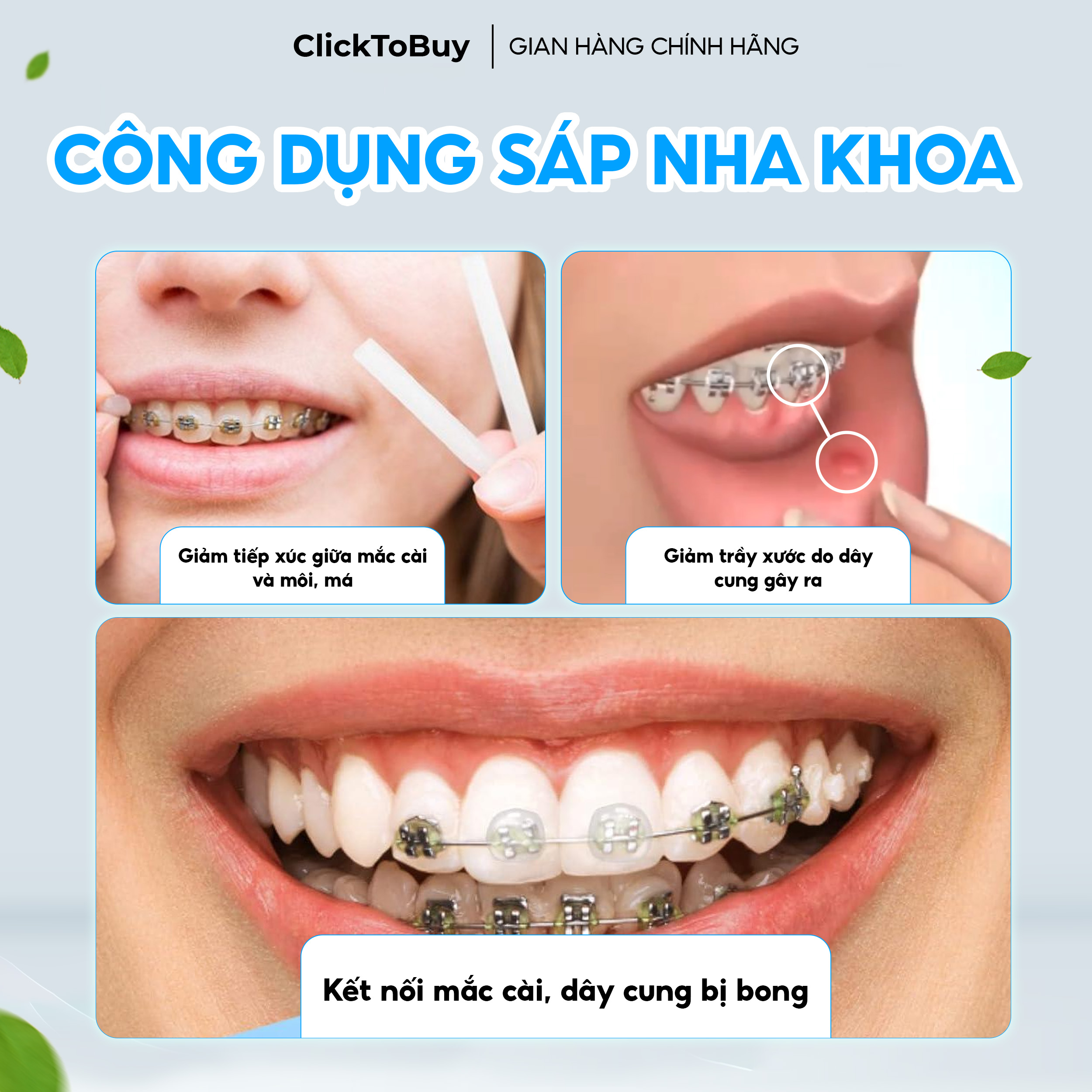 Sáp Nha Khoa Coral 10 mùi , Sáp Giảm Đau Khi Chỉnh Nha, Niềng Răng, Giảm Nhiệt Miệng