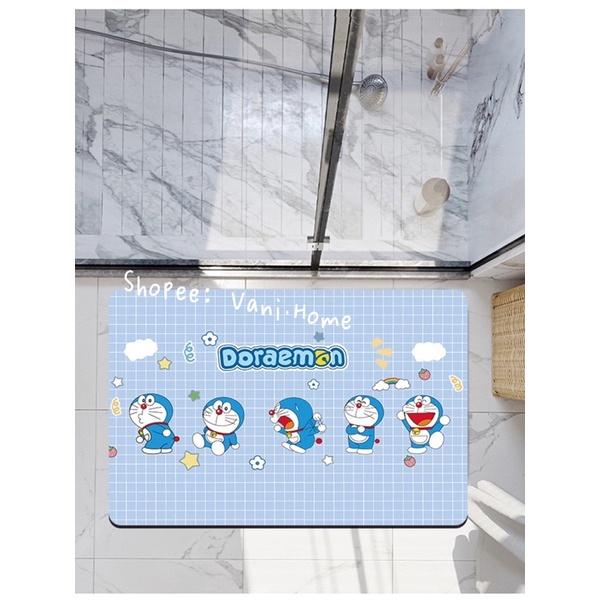 Thảm chùi chân 3D hoạ tiết hoạt hình Doraemon dễ thương- Thảm lau chân nhà tắm, phòng ngủ, phòng khách hình Doremon cute