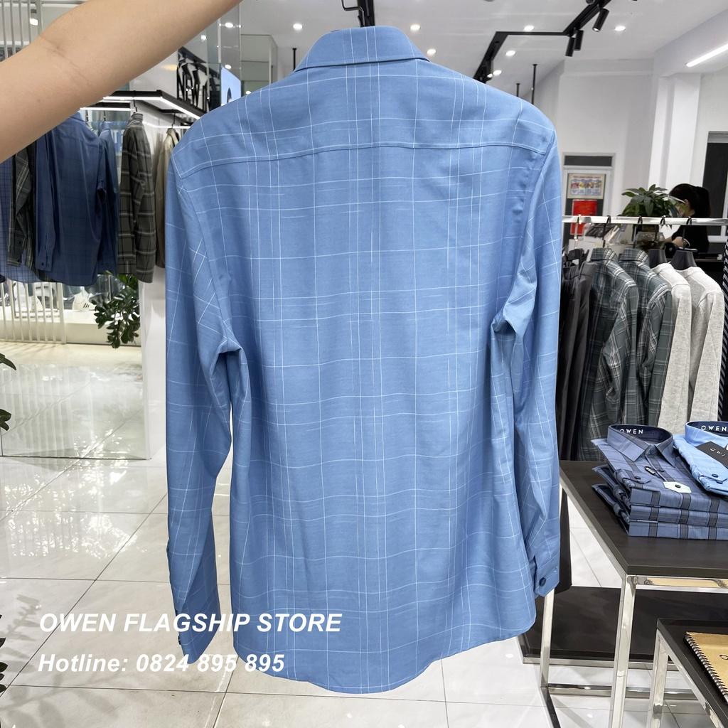 Áo Sơ mi Owen nam dài tay dáng Slimfit sợi Tre mềm mịn mát Mã AS220924D