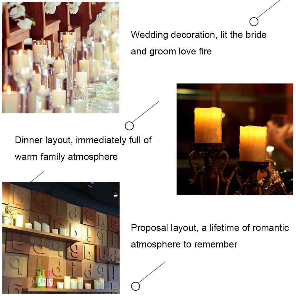 Đèn nến LED YK5012, bốn kích thước có sẵn, di động và dễ dàng mang theo