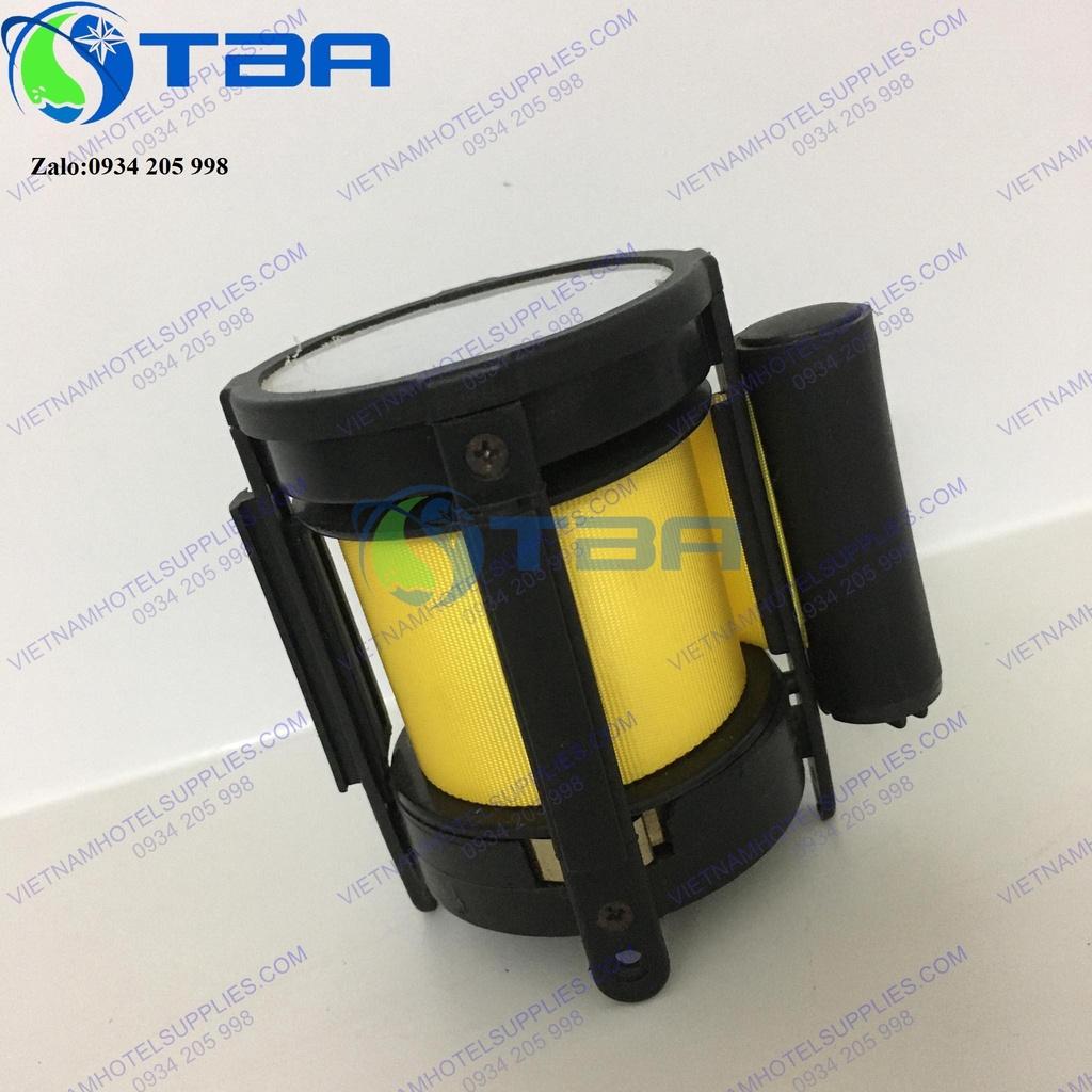 Đầu dây căng trụ chắn 5m màu vàng thay thế cho cột trụ chắn inox