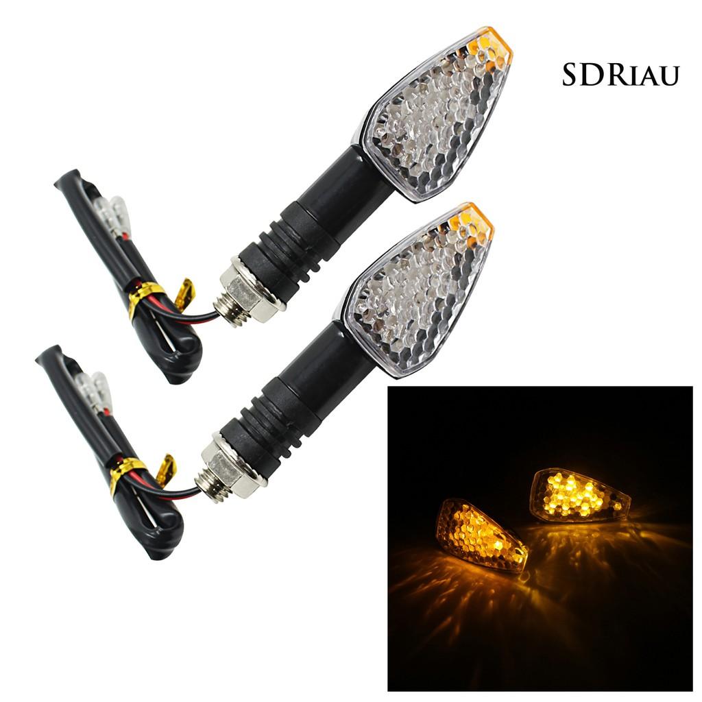 1 Cặp Đèn Led Tín Hiệu Xi Nhan Dạng Tổ Ong 12v Cho Xe Mô Tô