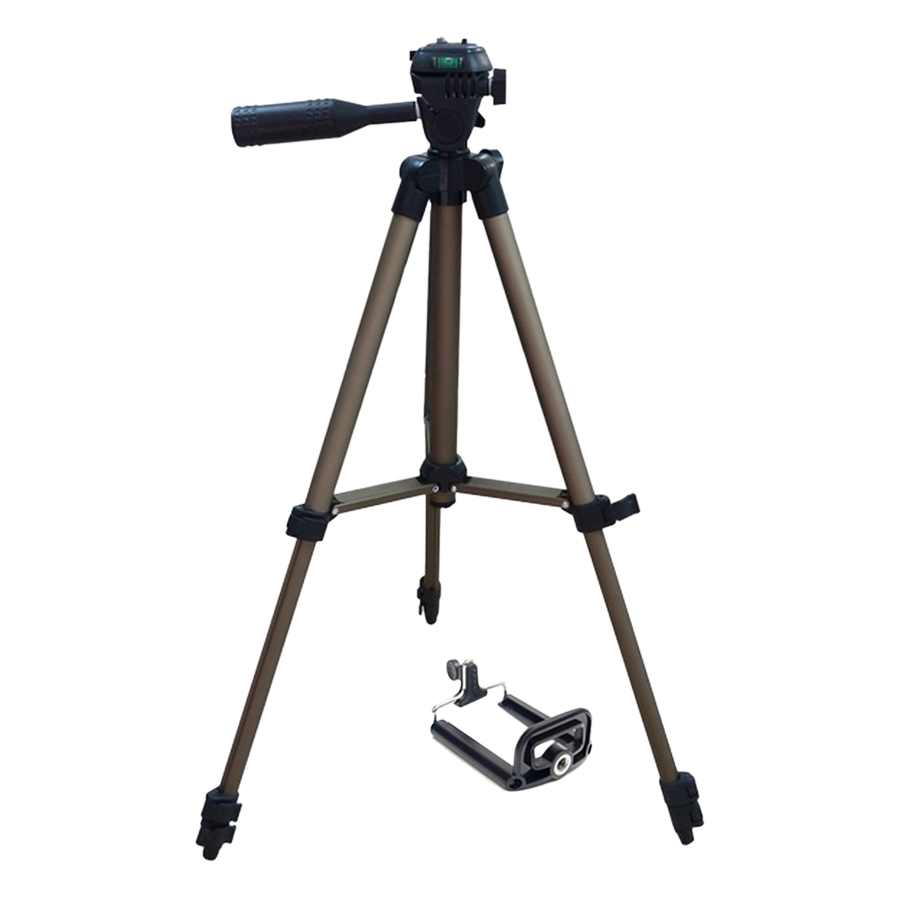 Tripod Weifeng WT3110 1060mm (Nâu) Và 1 Giá Đỡ Điện Thoại - Hàng Nhập Khẩu