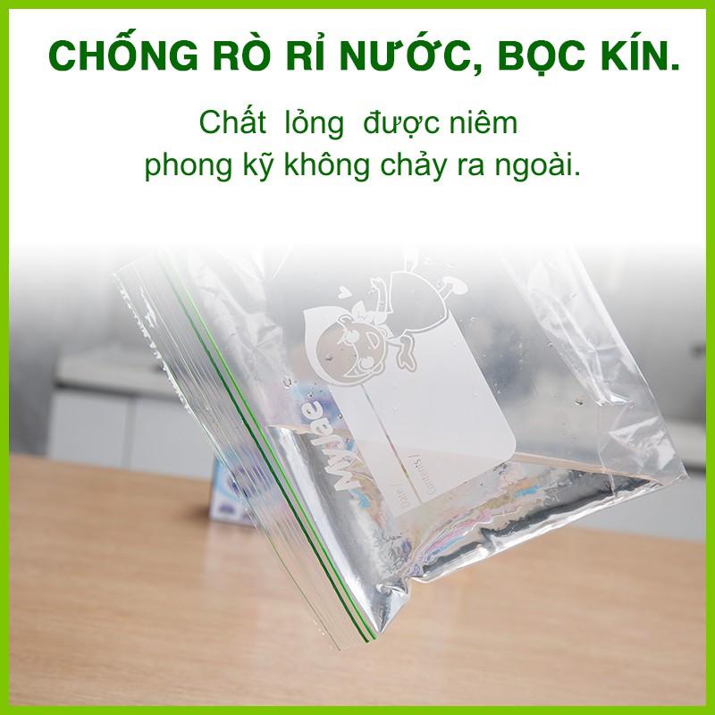 Hình ảnh (Chọn Loại) Túi Zip PE Trong Suốt 2 Đường Kéo MyJae, Túi Bọc Đồ Ăn, Rau Củ Bảo Quản Trong Tủ Lạnh