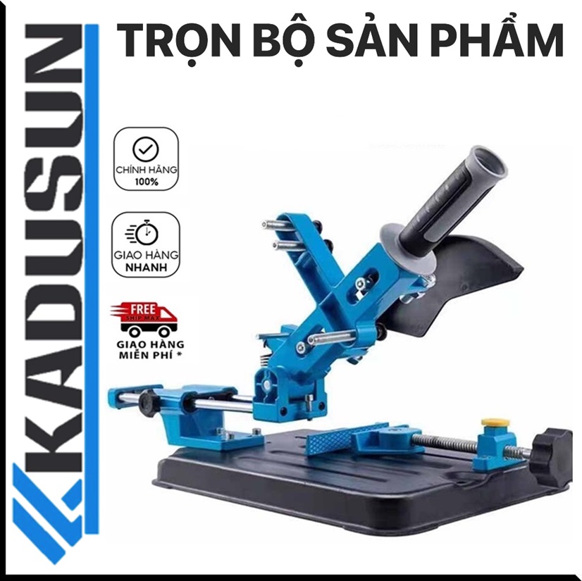 Khung gắn máy cắt máy mài cầm tay, bộ chuyển đổi chế thành máy cắt bàn có trượt[Kadusun]