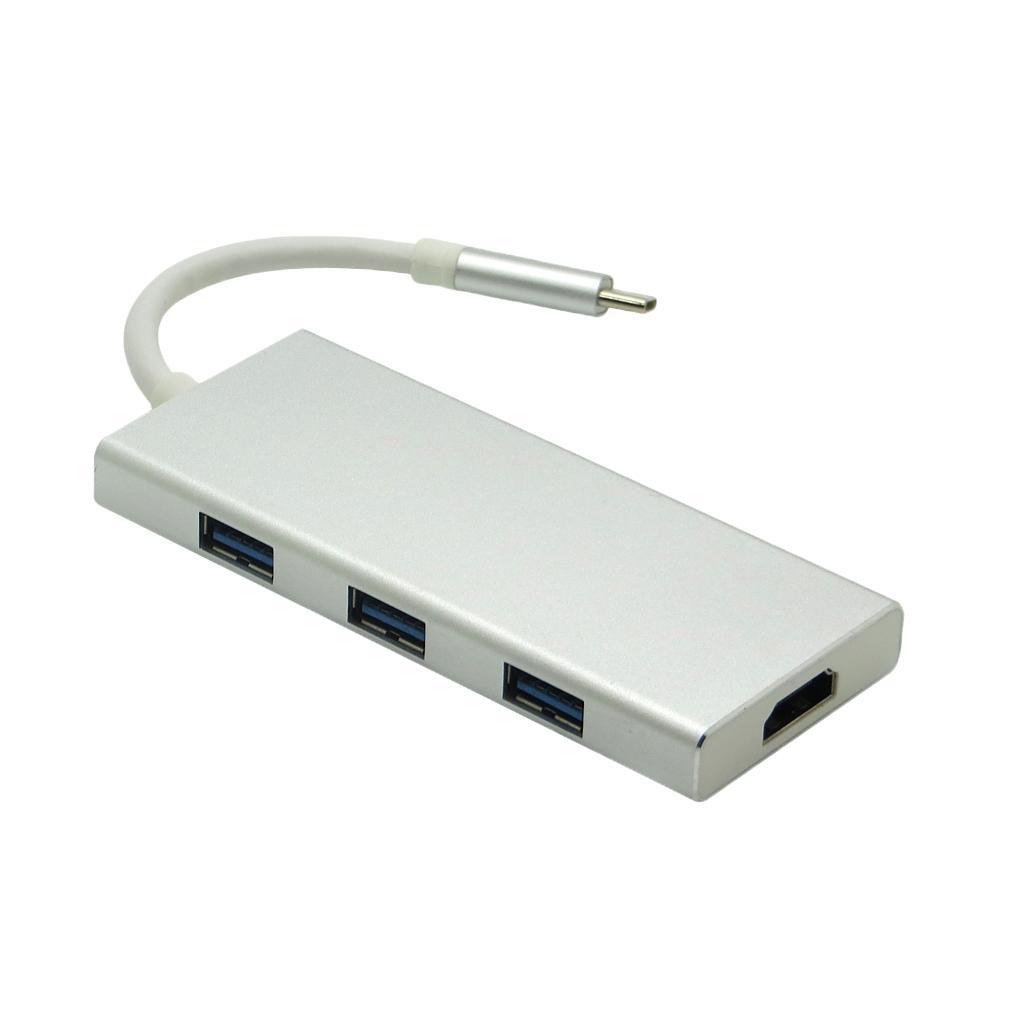 7 in 1 Type C to Hub Charging Card Reader USB 3.0 TF Adapter