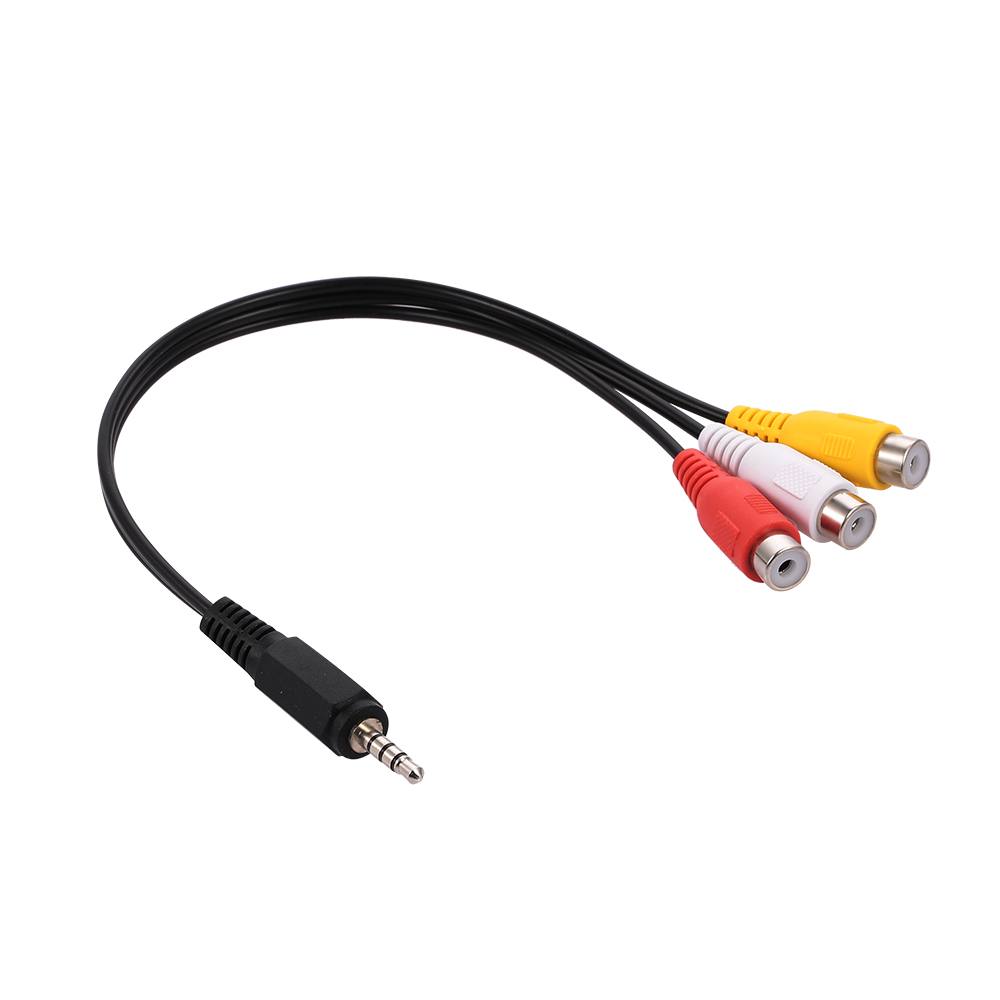 Cáp Âm Thanh SV Giắc Cắm 3,5 Mm Video Male Đến 3 RCA Chất Lượng Cao