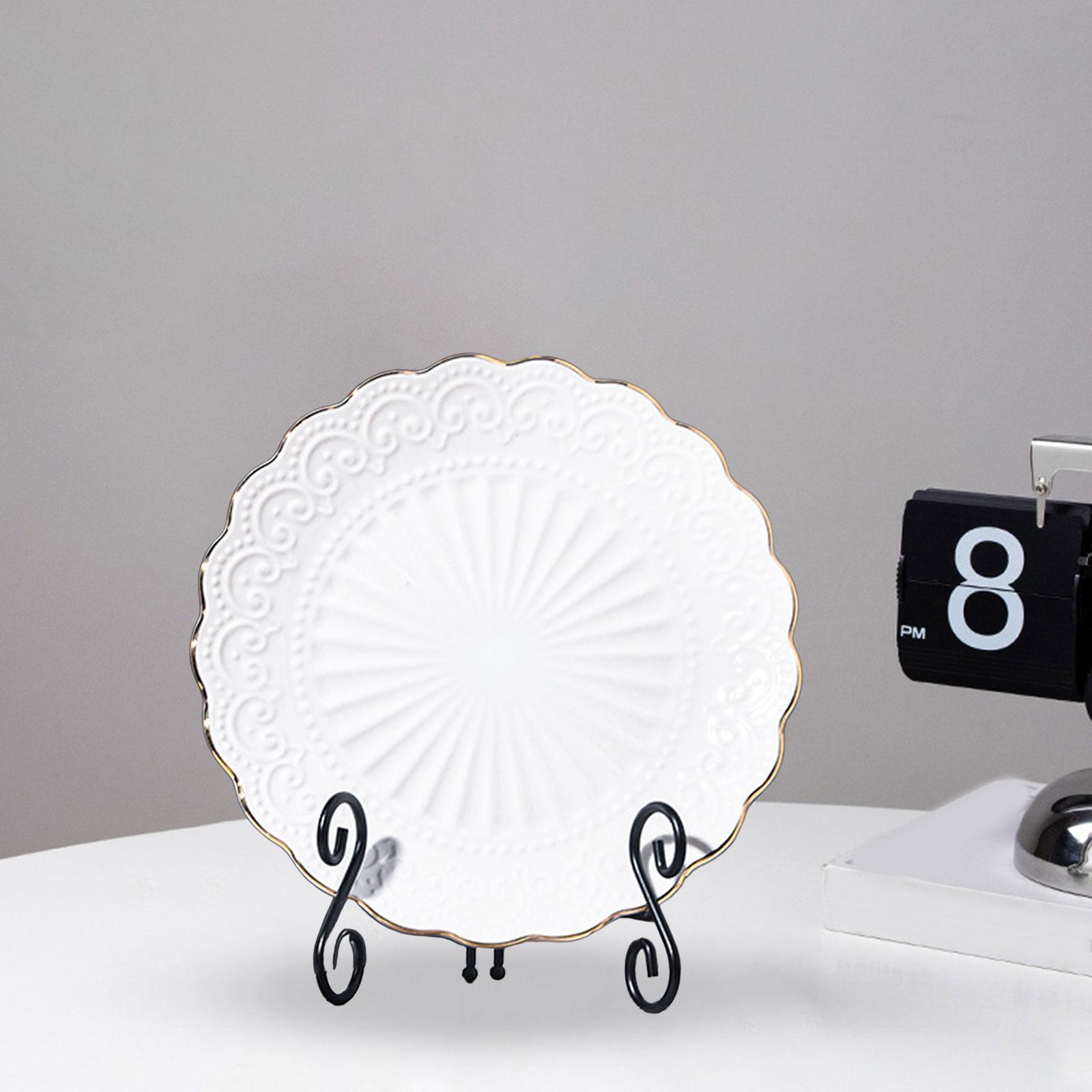 Easels Display Stand, Picture Frame Stand, Art Desktop Photo Dishes Stand, Dish Rack Book Plate Holder for Decorative Plate, Book Artworks Photo