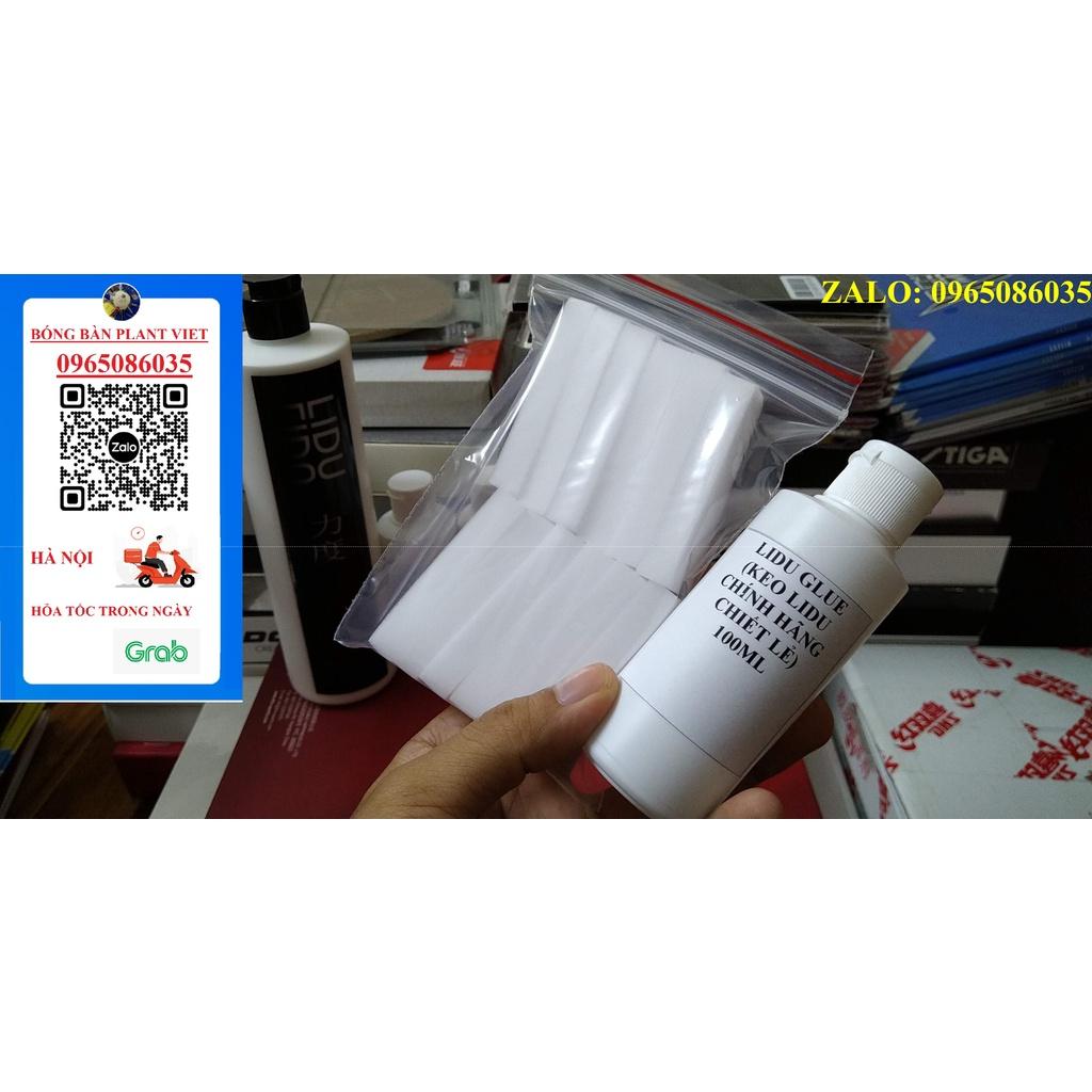 KEO DÁN MẶT VỢT BÓNG BÀN LIDU CHIẾT CHAI NHỎ 100ML và 50ML