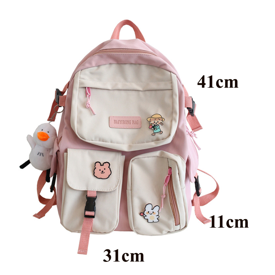 Balo nữ ulzzang phong cách Hàn Quốc nhiều ngăn style dễ thương - BL146