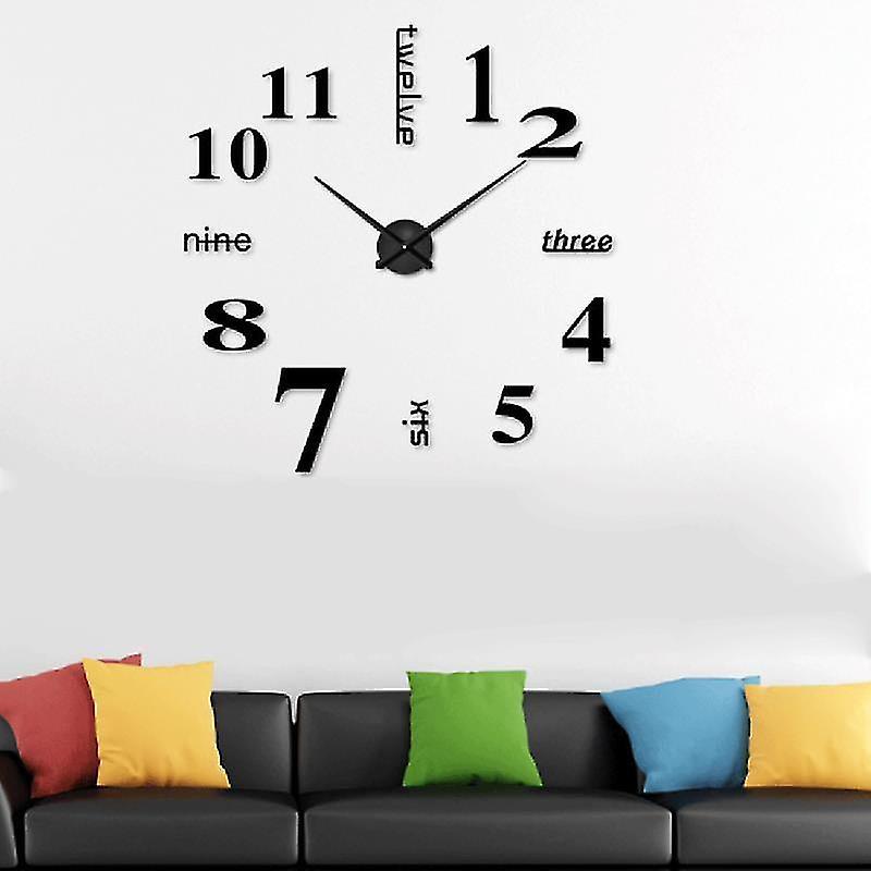 Đồng hồ treo tường DIY hiện đại Hình ảnh thiết kế trang trí độc đáo, ruy băng