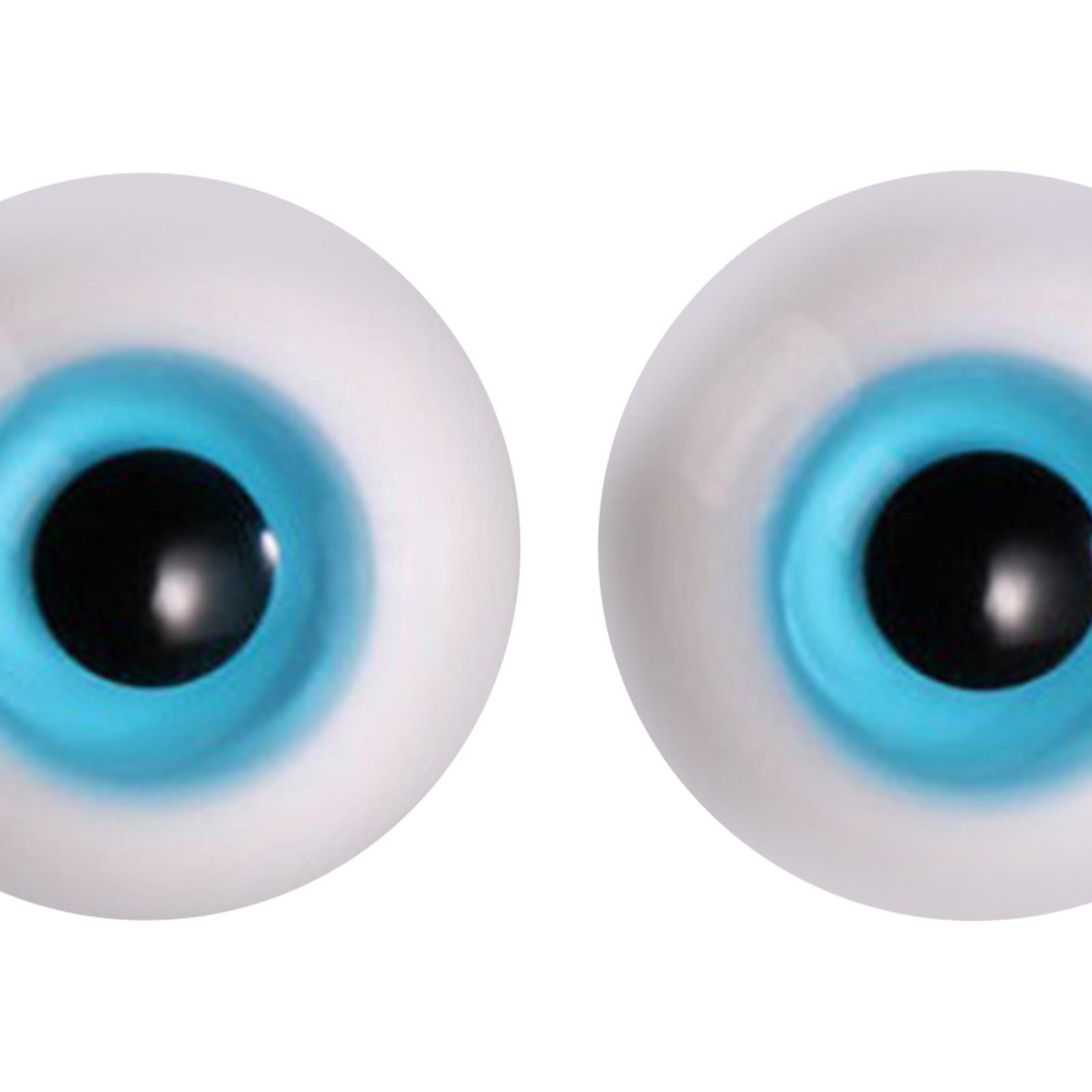 2x Doll Eyes Wiggle Eyes for Halloween Props Sculpture Doll