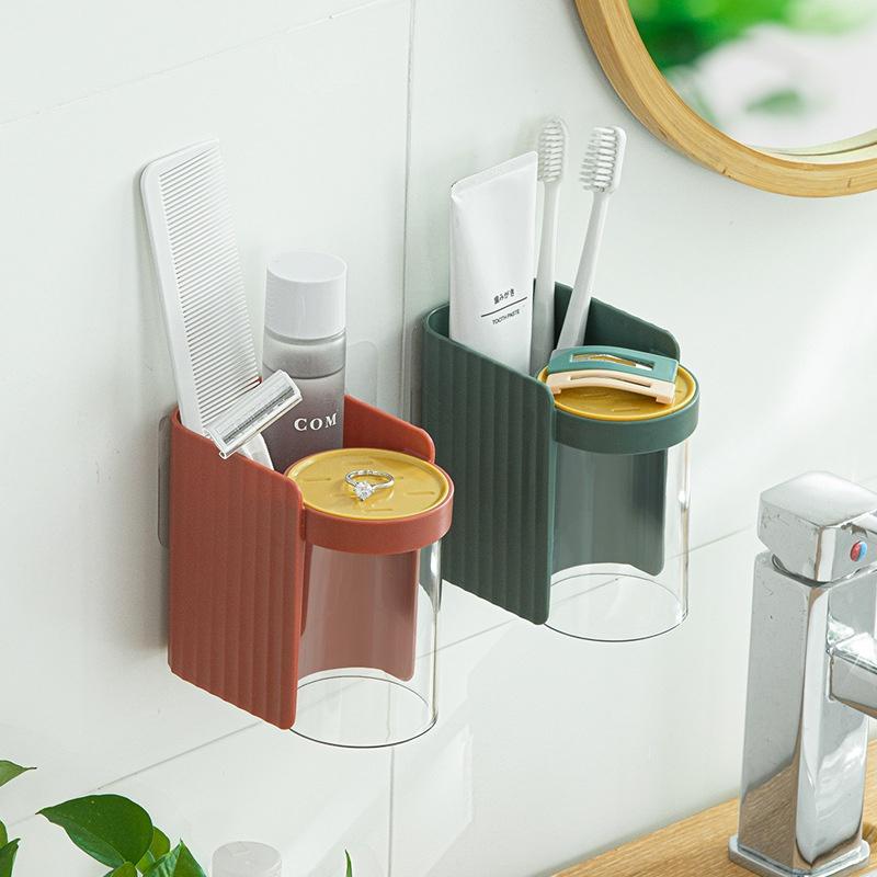 Giá Đỡ Bàn Chải Đánh Răng Từ Tính Trong Suốt Tiện Dụng