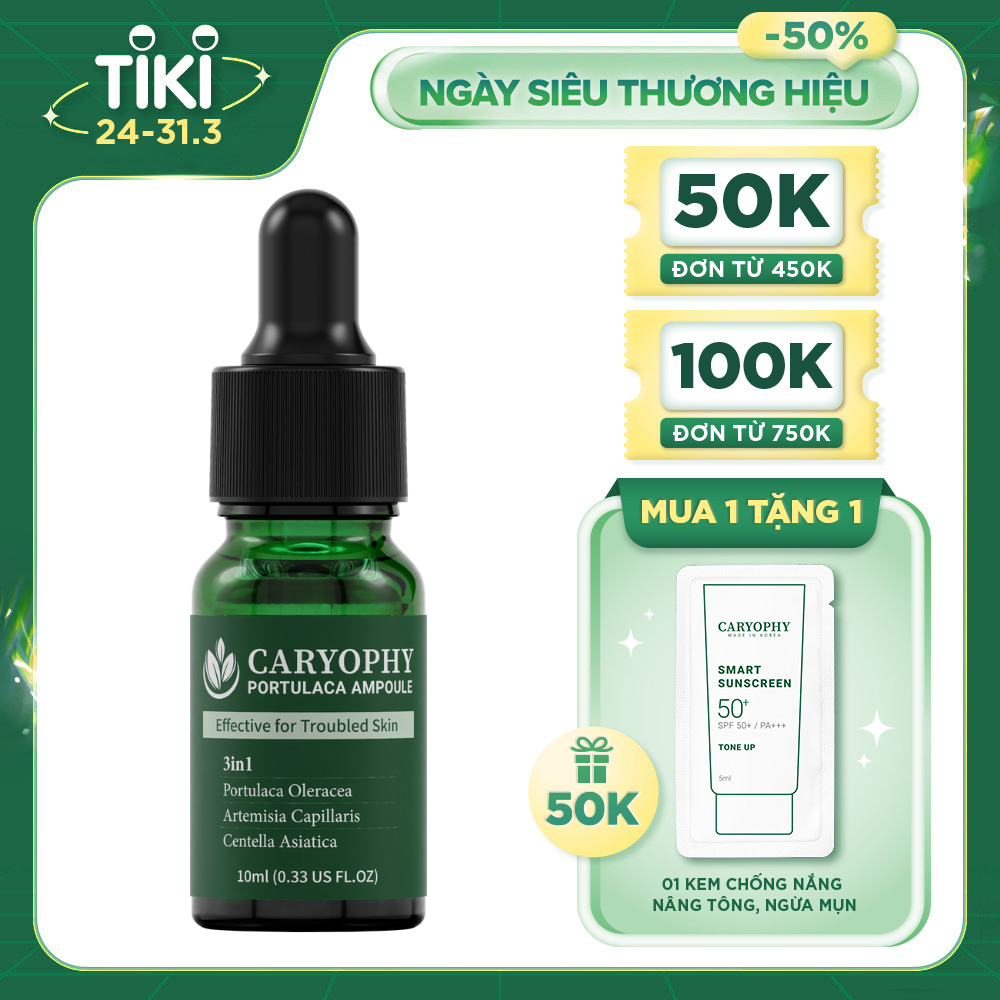 Serum ngừa mụn Caryophy Portulaca Ampoule (10ml)