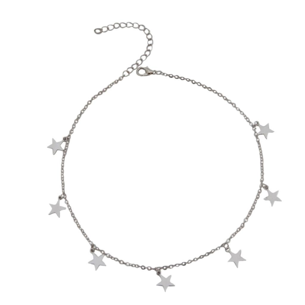 Lucky Star Choker Necklace Pendant Statement Necklace  Women