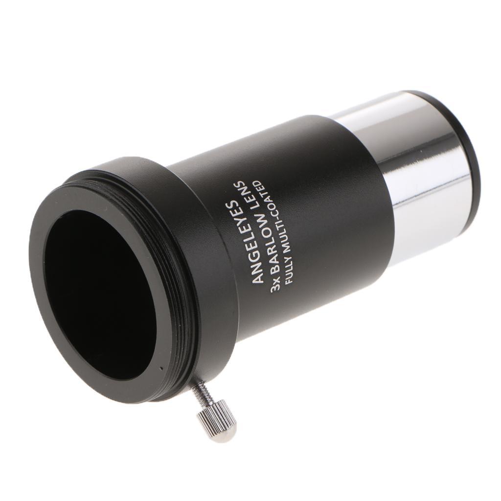 3X Barlow Lens for Astronomy Photography Smart Phone Telescope Mount Adapter