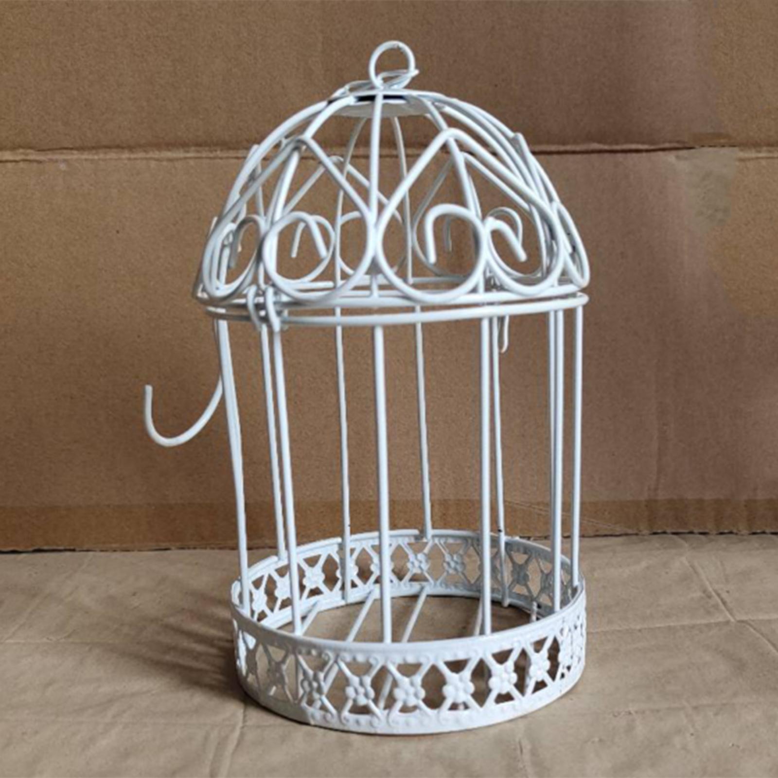 2Pcs Iron Birdcage Frame Wire Succulent Pot Metal Planter Iron Plant Basket