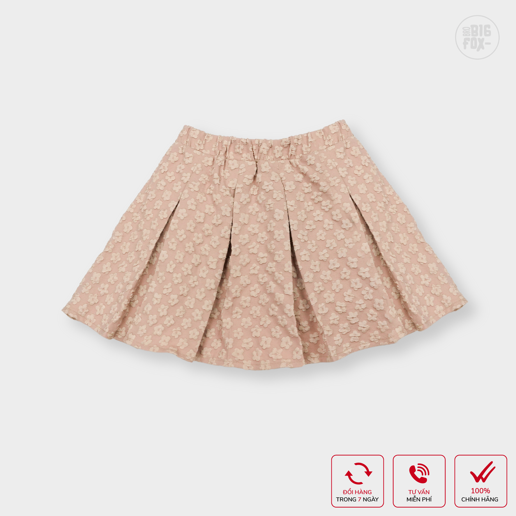 Chân váy bé gái xếp ly Bigfox Miss Meow size đại có quần bảo hộ cho trẻ em 7-11 tuổi 25-35kg