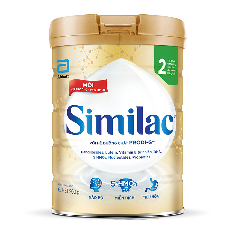 Sữa bột Similac 5G số 2 - 900g (6 - 12 tháng)