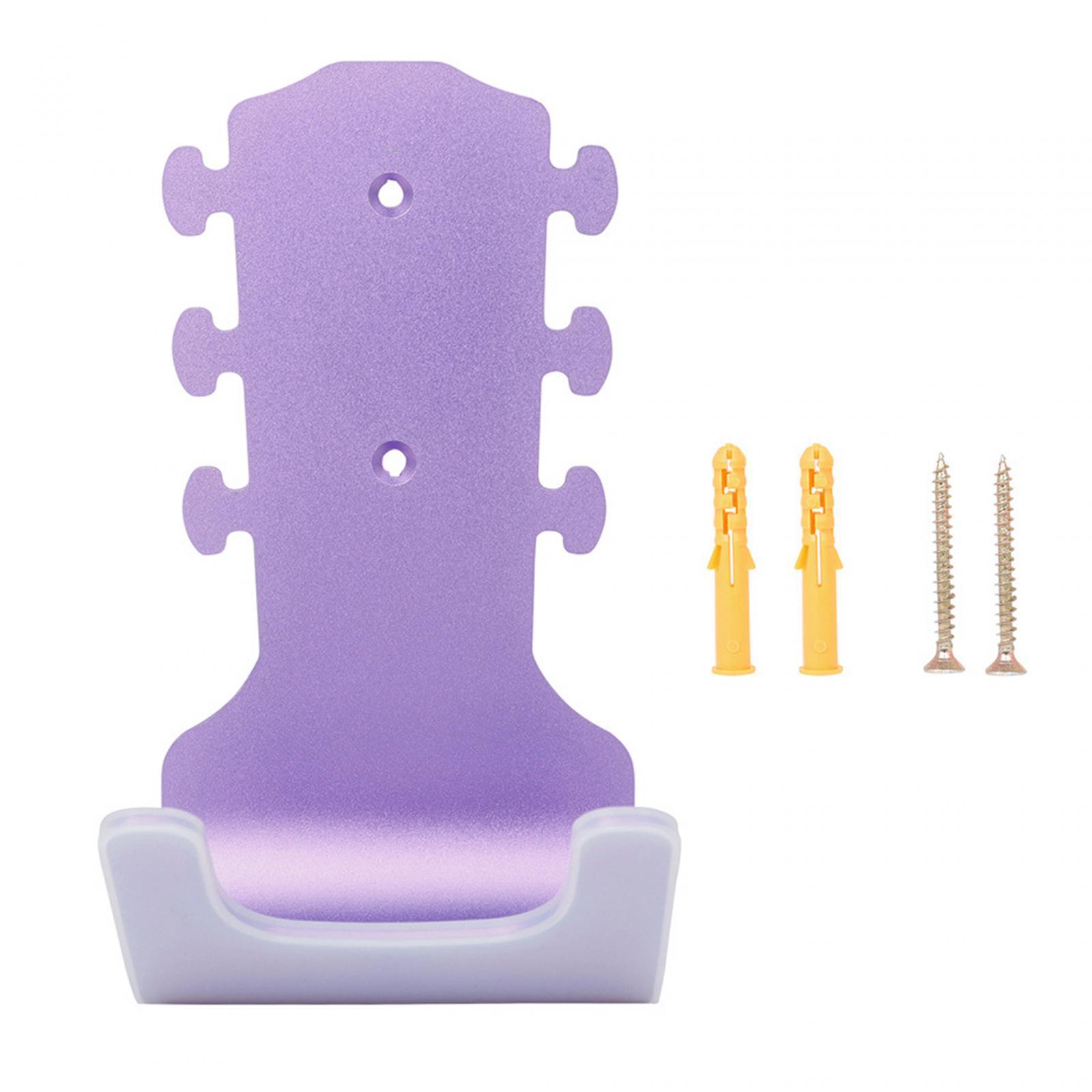 Ukulele Wall Mount Stand, Guitar Wall Mount Hanger with Screws, Guitar Rack for Acoustic and Electric Guitars Bass String Instruments Mandolin
