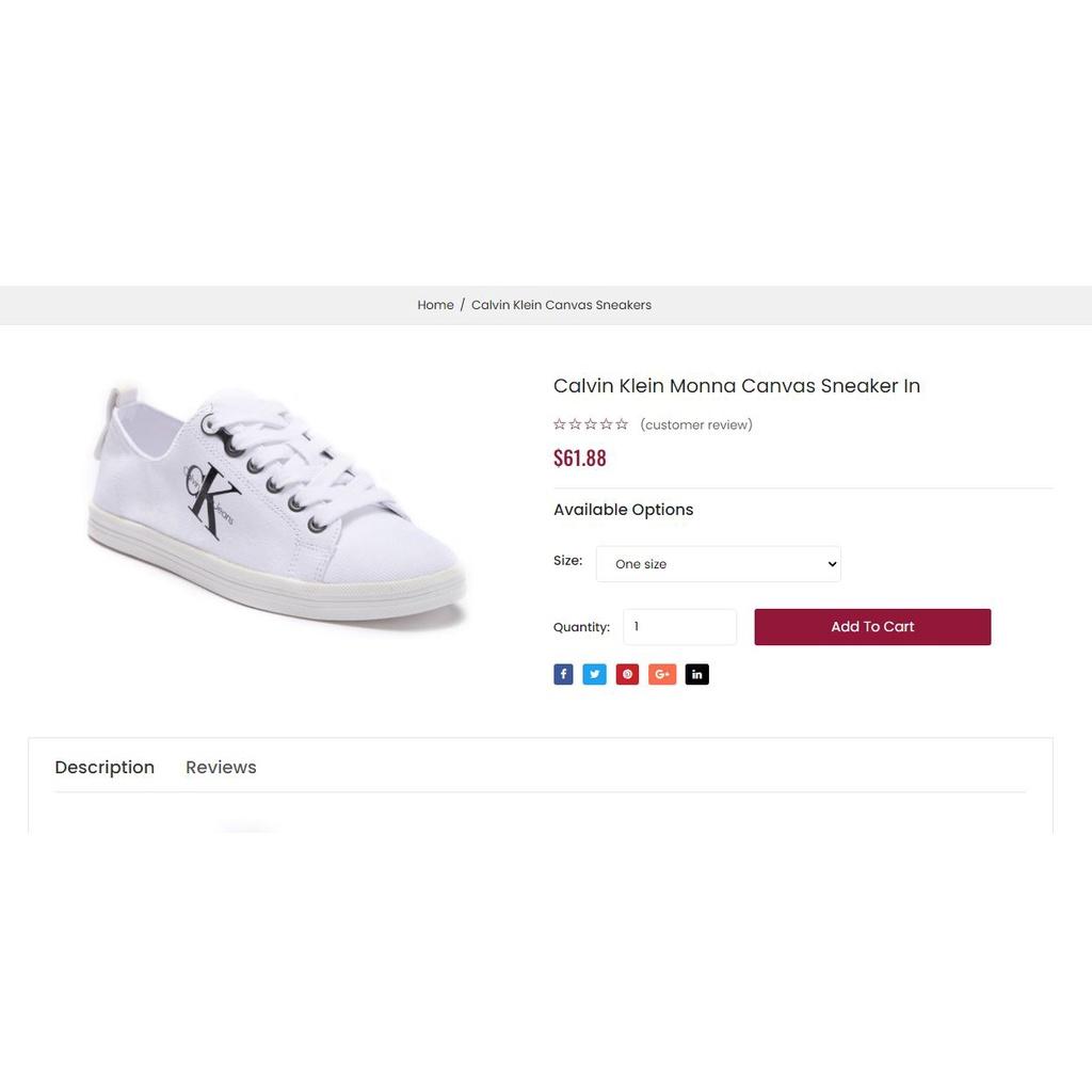 Giày CK White VNXK dư xịn size 36-40- Giày sneaker Calvin Klein