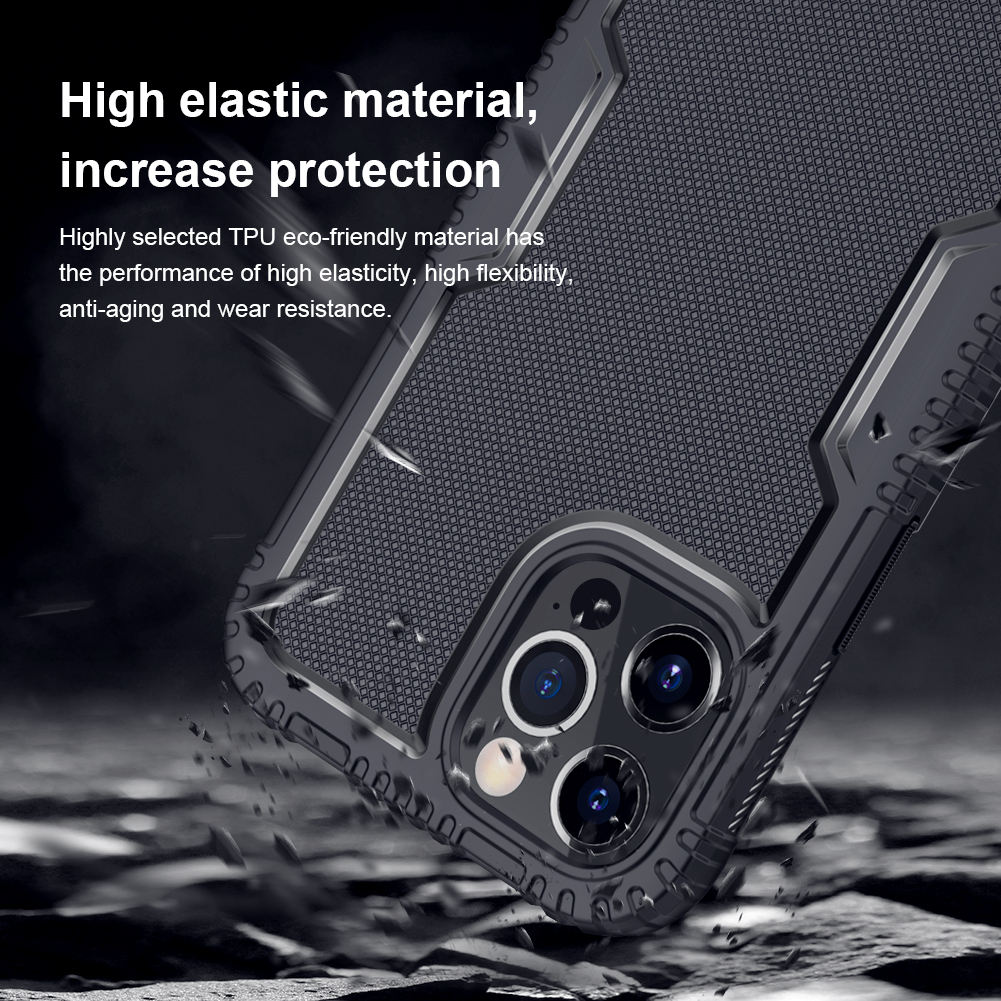 Ốp lưng chống sốc tản nhiệt hiệu Nillkin RIICH TPU cho iPhone 12 / iPhone 12 Pro / iPhone 12 Pro Max hỗ trợ tản nhiệt cho điện thoại, trang bị khả năng chống sốc cực tốt - Hàng chính hãng