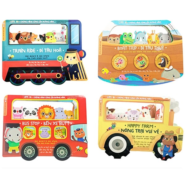 Combo Trọn Bộ 4 Cuốn: Lets Go - Chúng Mình Cùng Lên Đường Nào  + Tặng kèm sách Người Mỹ Giúp Con Ham Đọc Sách