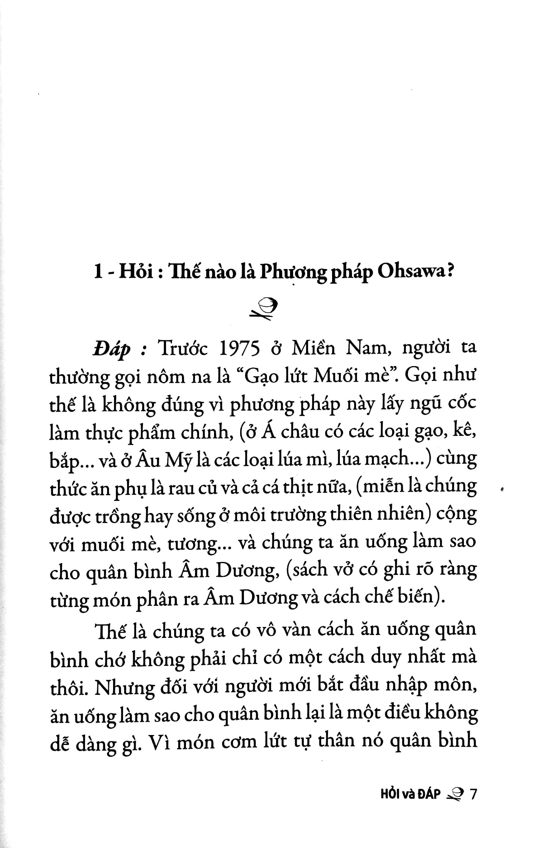 Phương Pháp Ohsawa Hỏi Và Đáp - Tập 1 (Tái Bản 2022)