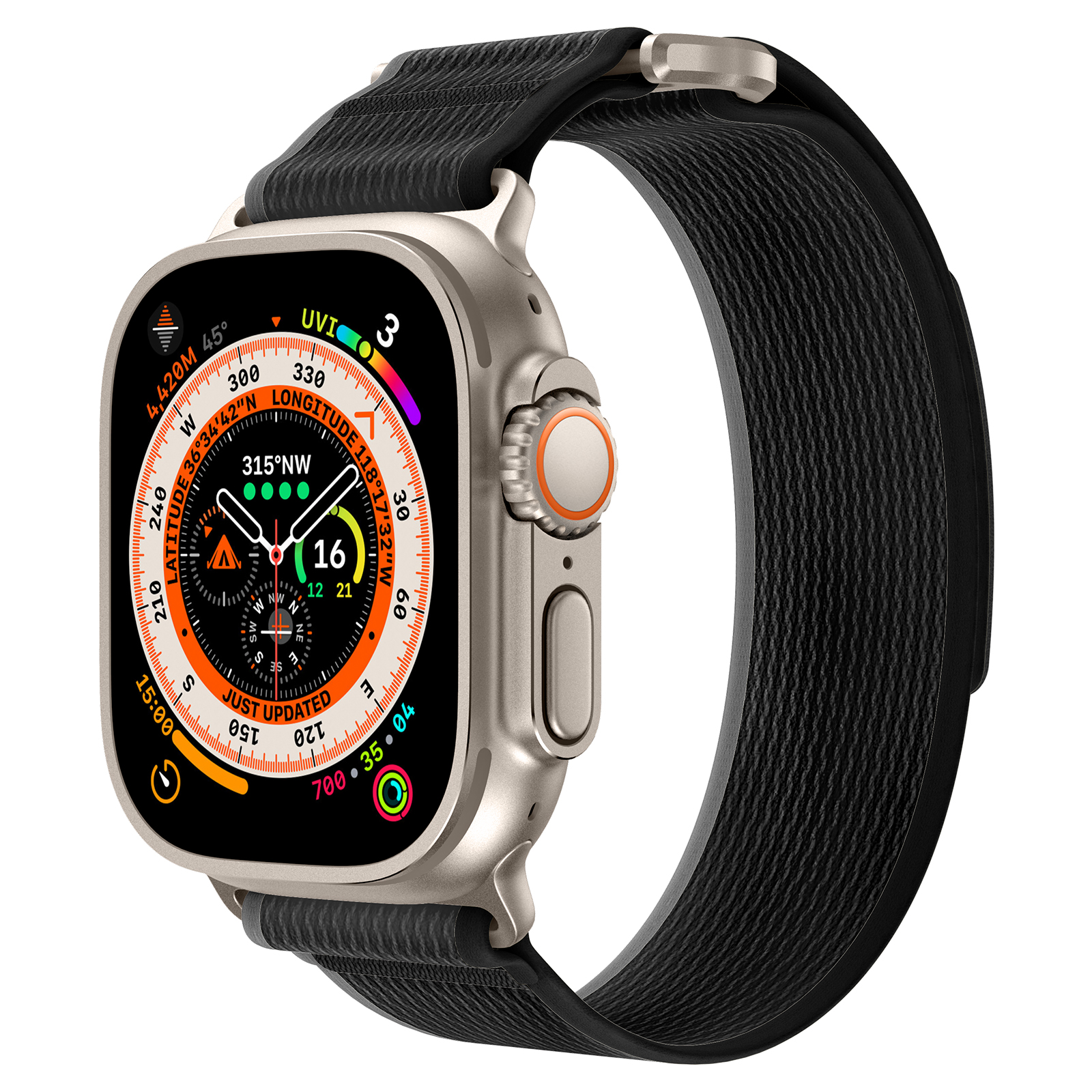 Dây Nylon USA Loop cho Apple Watch Series 4/5/6/7/8/9/SE/10 &amp; Apple Watch Ultra 1/2 Size 40/41/42mm &amp; 44/45/46/49mm - Hàng Chính Hãng
