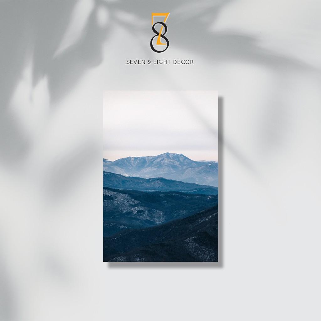 Tranh Canvas | Phong Cảnh Núi Non Trùng Điệp 1FPLAN002 | Tranh Căng Khung Cao Cấp | Tặng Kèm Đinh Đa Năng