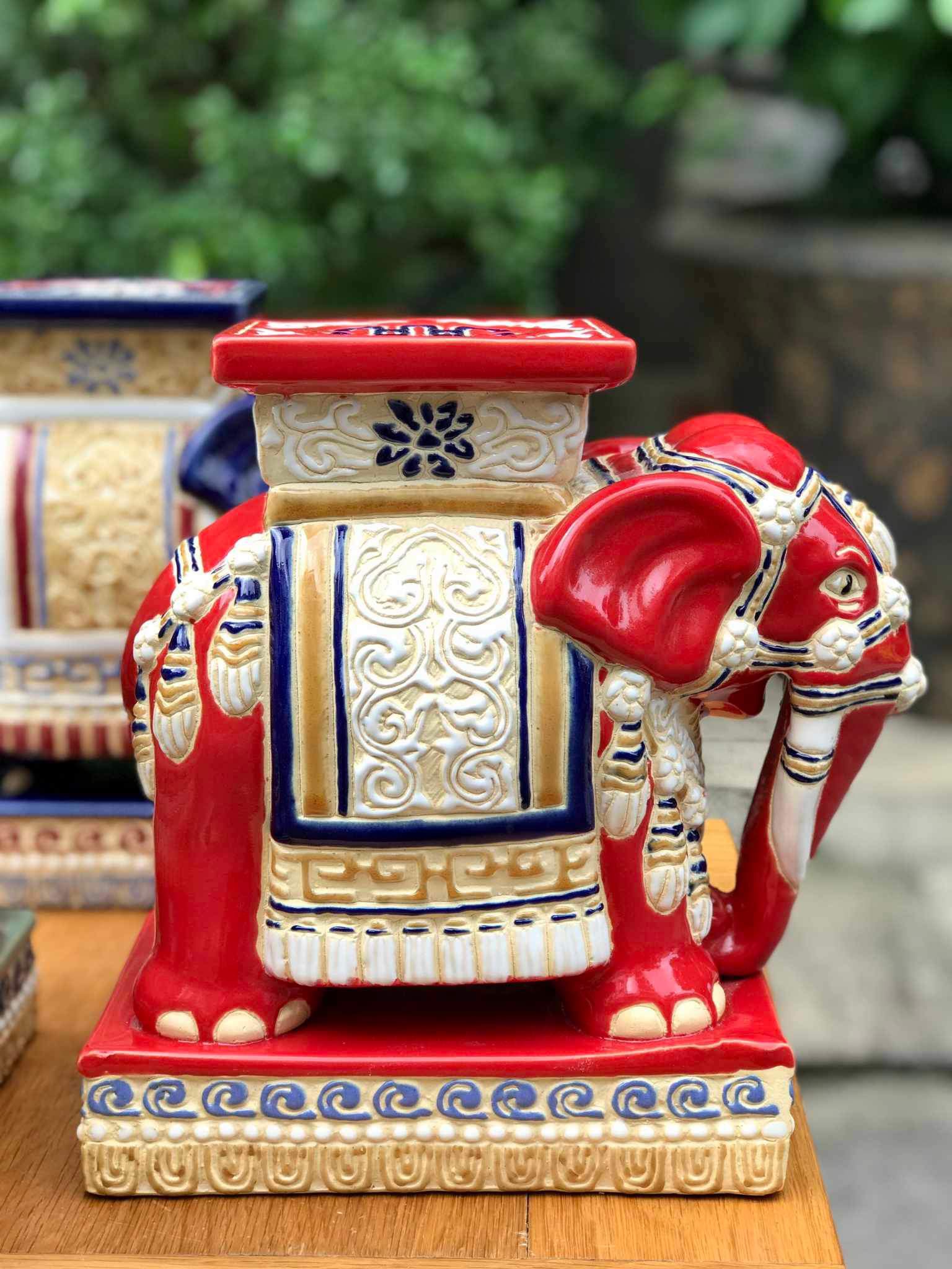 TIỂU TƯỢNG GỐM SỨ NAM BỘ 25CM TRANG TRÍ DECOR