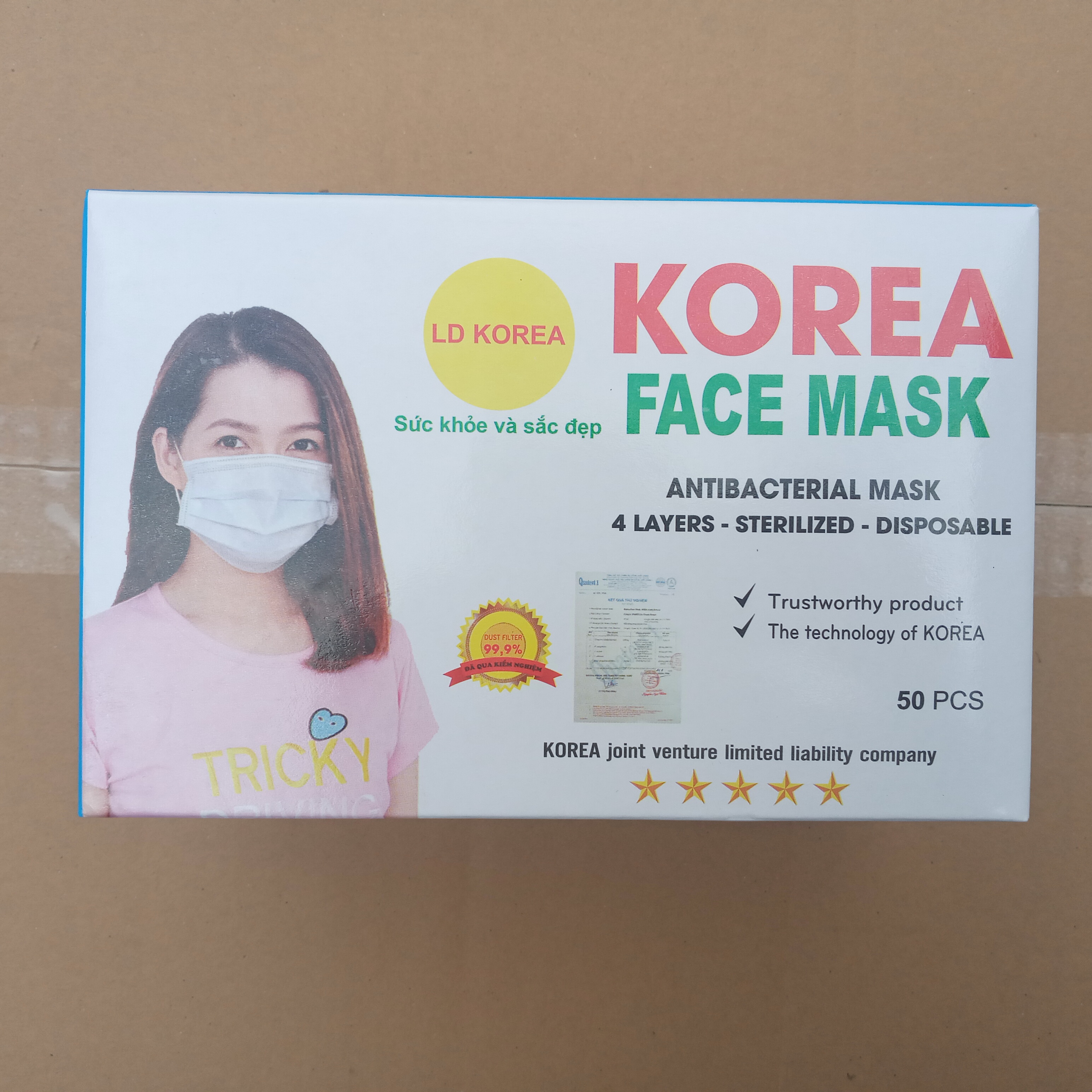 KHẨU TRANG Y TẾ KOREA, 04 LỚP