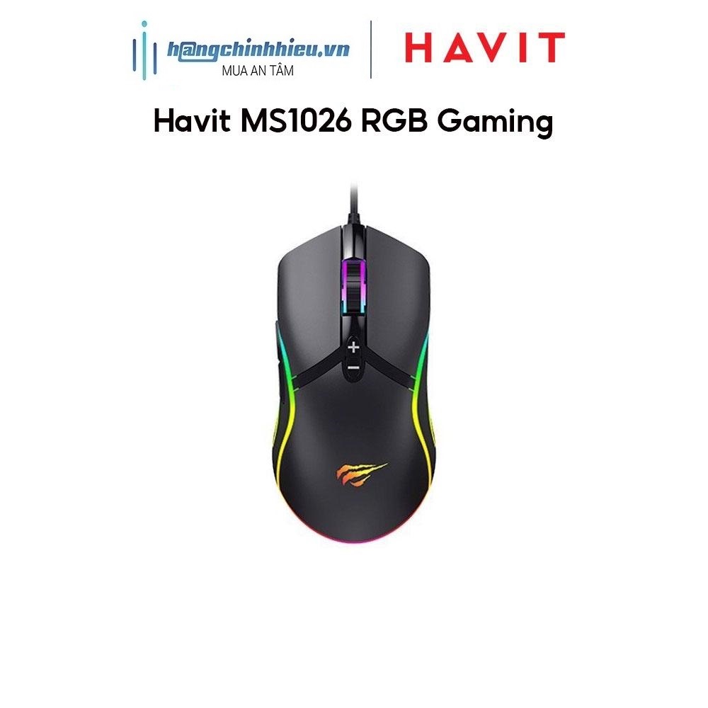 Chuột Havit MS1026 RGB Gaming Hàng chính hãng