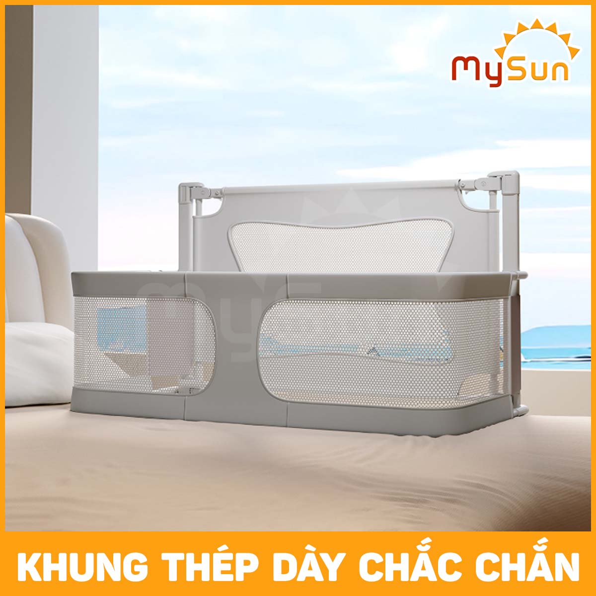 Quây cũi giường cho em bé sơ sinh cao cấp MySun