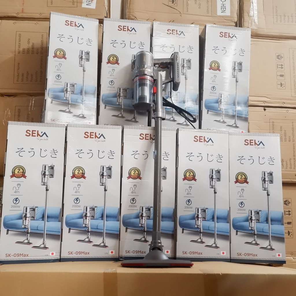 Máy Hút Bụi Cầm Tay SEKA SK-09Max Công Suất 2000W Lực Hút Cực Mạnh Làm Sạch Dễ Dàng - Hàng chính hãng