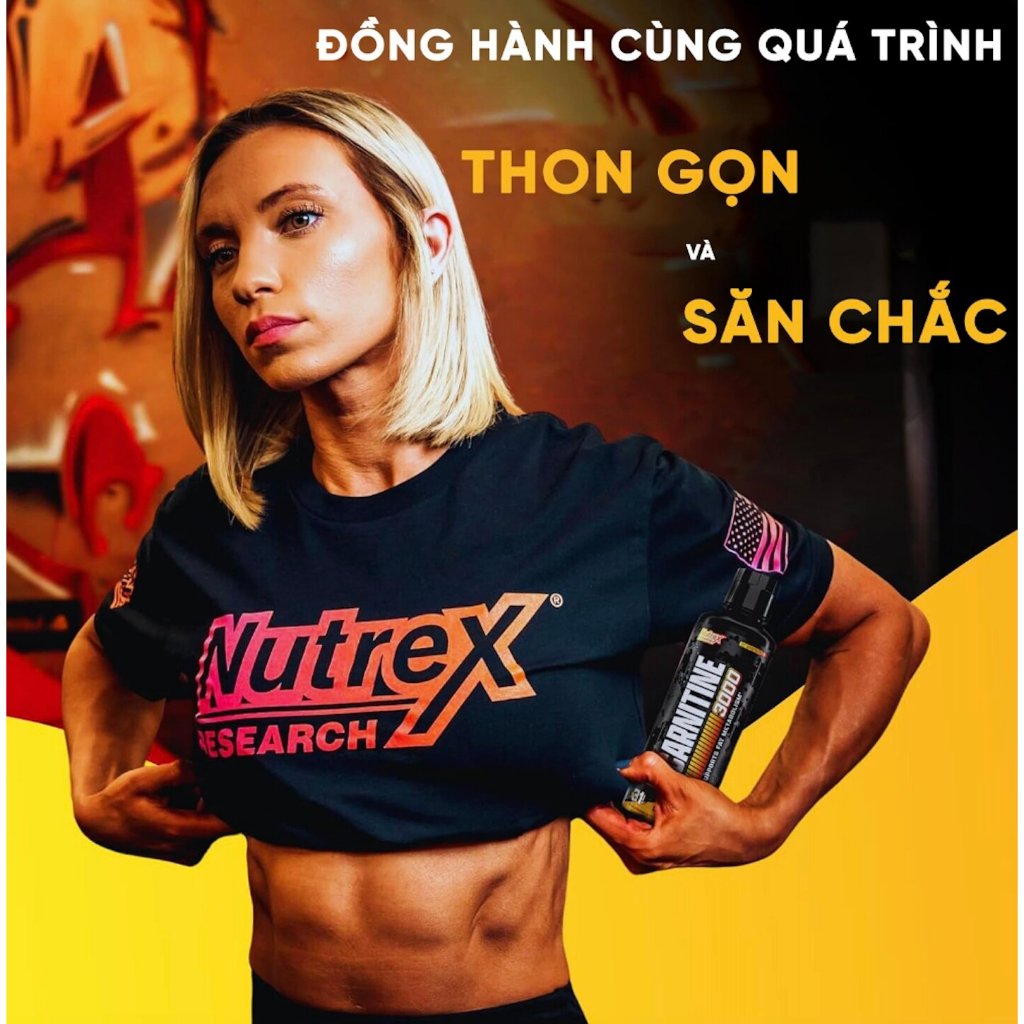 Nutrex L-Carnitine 3000 Dạng Lỏng 465ml (31 Lần Dùng) Đốt Mỡ Thừa Tăng Năng Lượng, Săn Chắc Vóc Dáng | Nhập Khẩu Mỹ