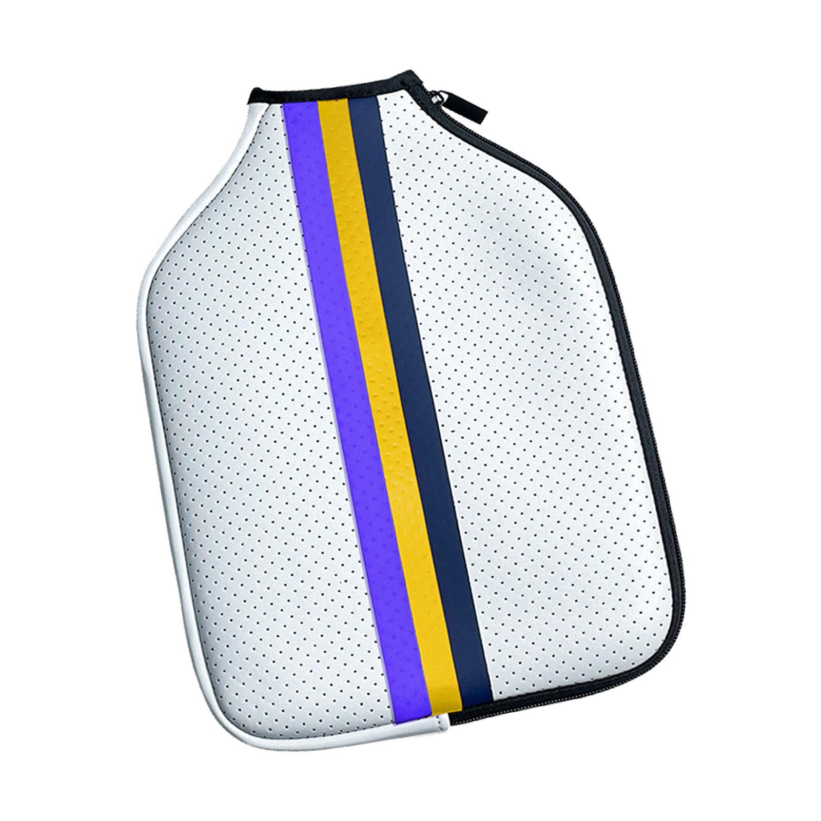 Racket Sleeve Neoprene Pickleball Paddle Cover Waterproof Protector Accessories Gift Zipper Pickleball Head Cover for Exercise Training