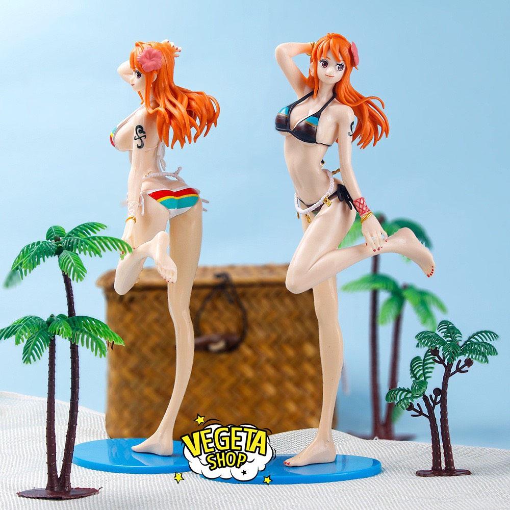 Mô hình One Piece - Nami sexy quyến rũ xinh đẹp dễ thương tạo dáng bãi biển - Cao 24cm