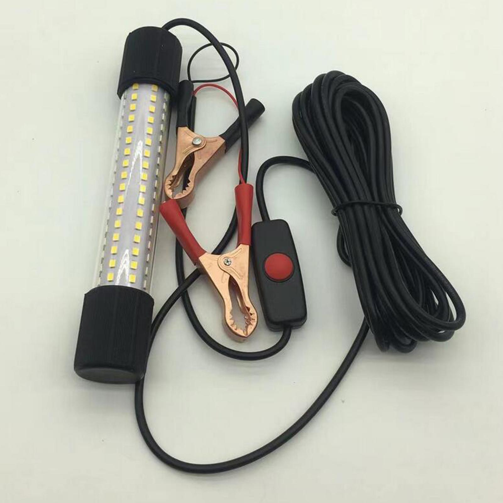 Aluminum LED Submersible Fishing Light Underwater Lamp Night Fishing